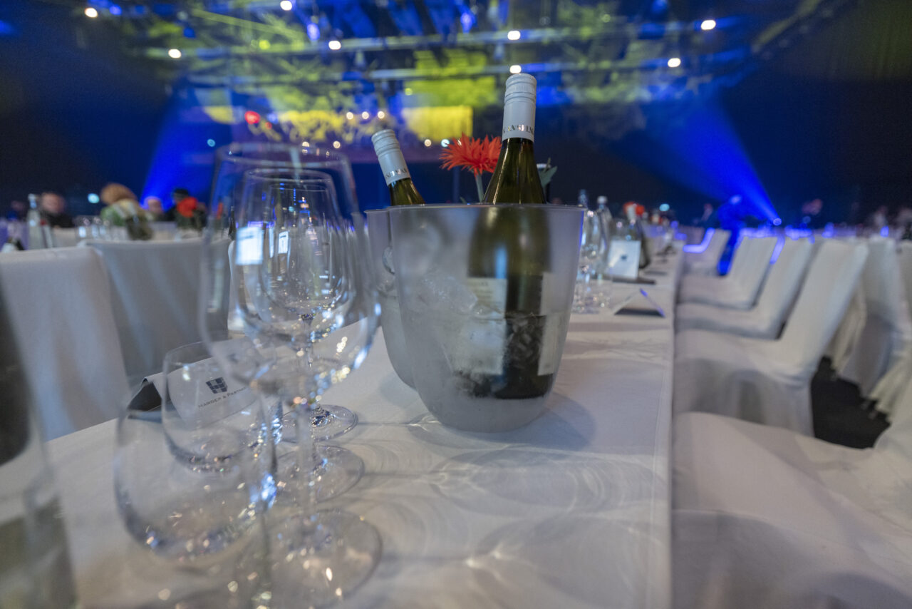 Tischdeko beim Radio Regenbogen Award